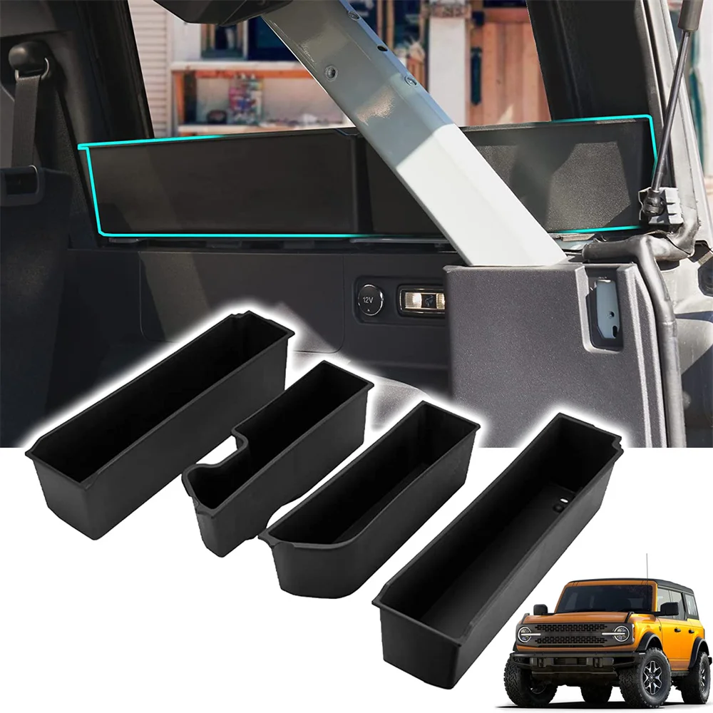 ABS Car Rear Window Trunk Side Storage Box Organizer for Ford Bronco 4Doors 2021 2022 2023 Interior Accessories
ABS Car Rear Window Trunk Side Storage Box Organizer for Ford Bronco 4Doors 2021 2022 2023 Interior Accessories