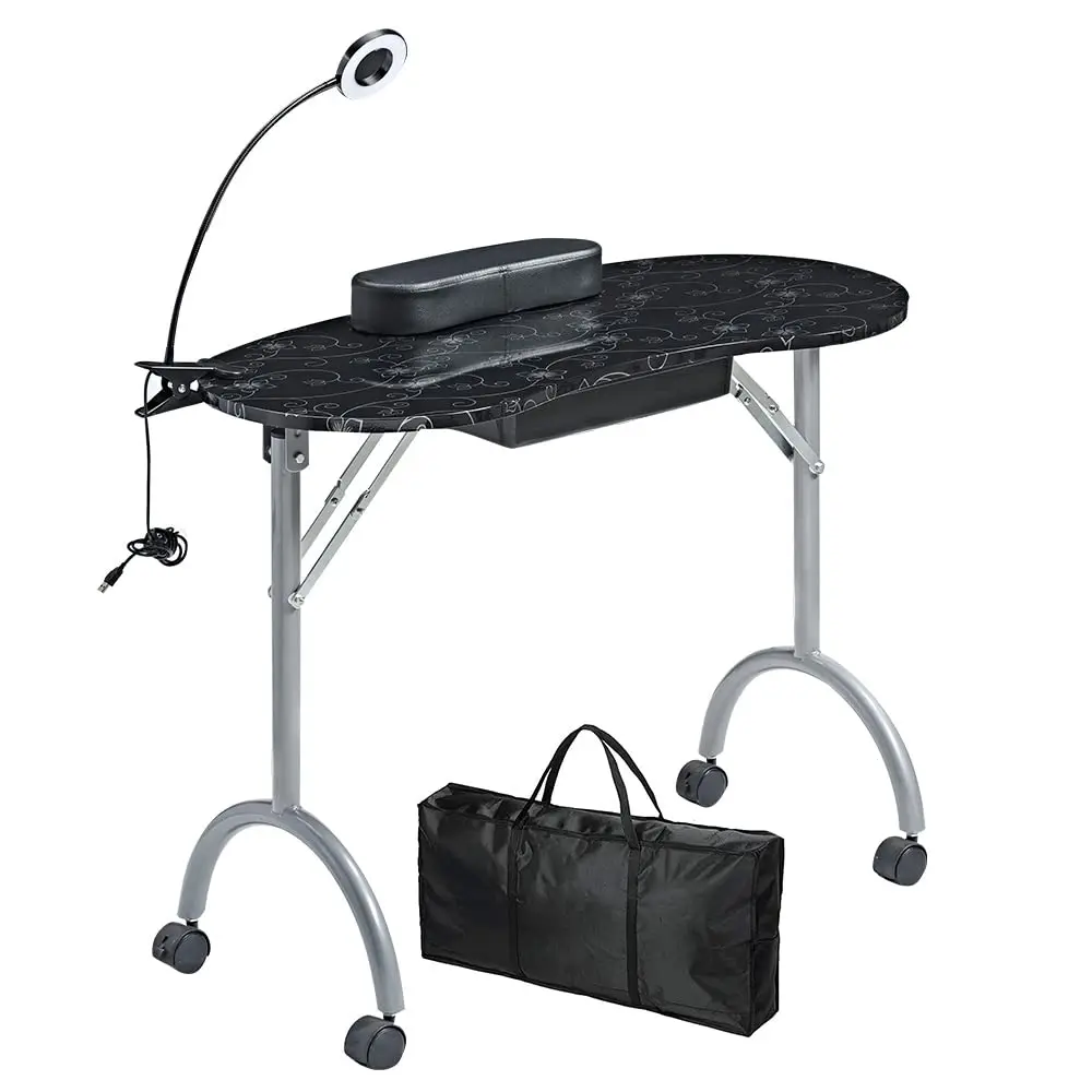 Portable Manicure Table,Nail Salon Technician Desk with Large PP Plastic Drawer、LED-Light、Wrist Rest、Carry Bag,for, Customized
Portable Manicure Table,Nail Salon Technician Desk with Large PP Plastic Drawer、LED-Light、Wrist Rest、Carry Bag,for, Customized