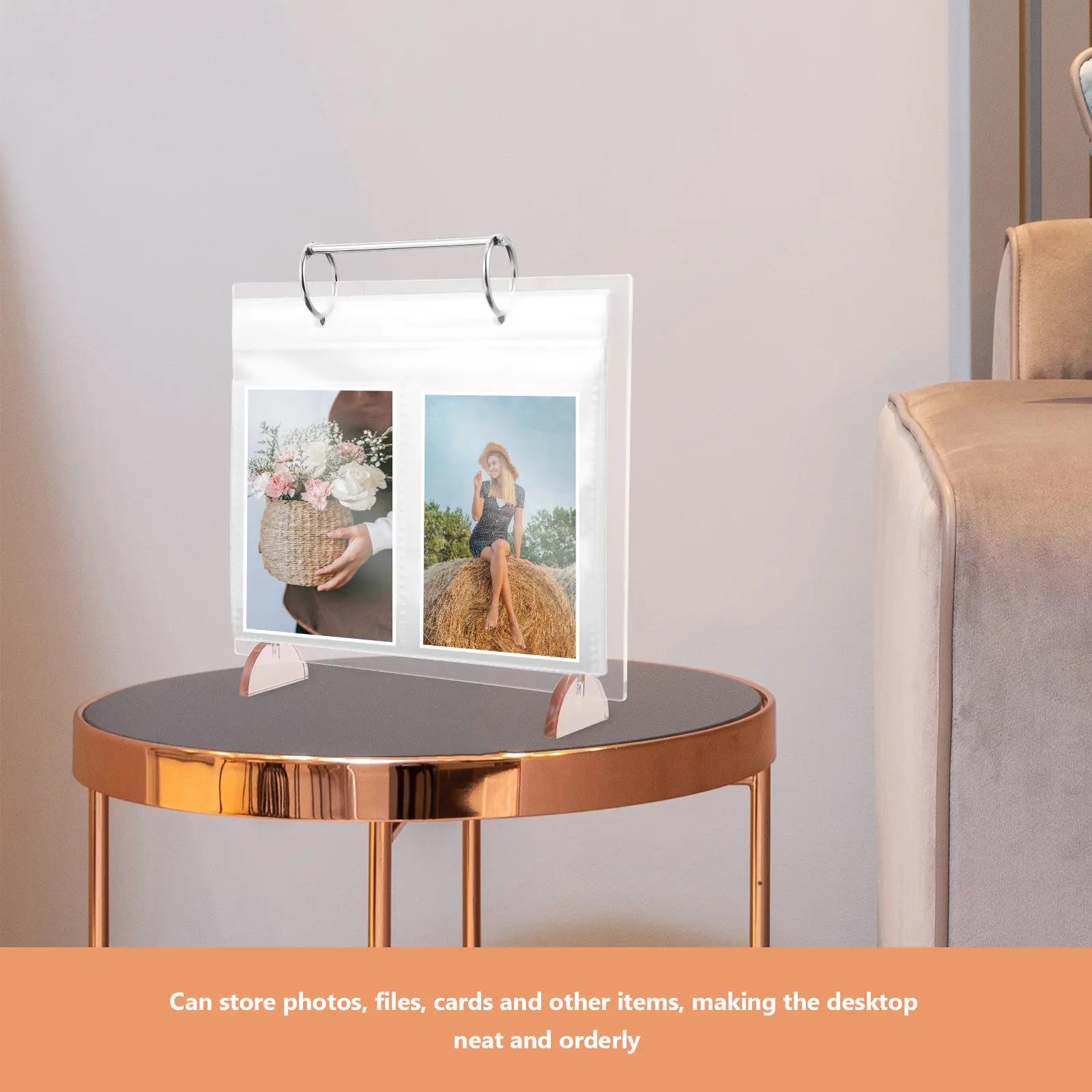Desktop Photo Album Stand Multi-Functional Loose-Leaf Calendar Holder Tabletop Sign Display Menu Rack Clear Acrylic Photo Frame
Desktop Photo Album Stand Multi-Functional Loose-Leaf Calendar Holder Tabletop Sign Display Menu Rack Clear Acrylic Photo Frame