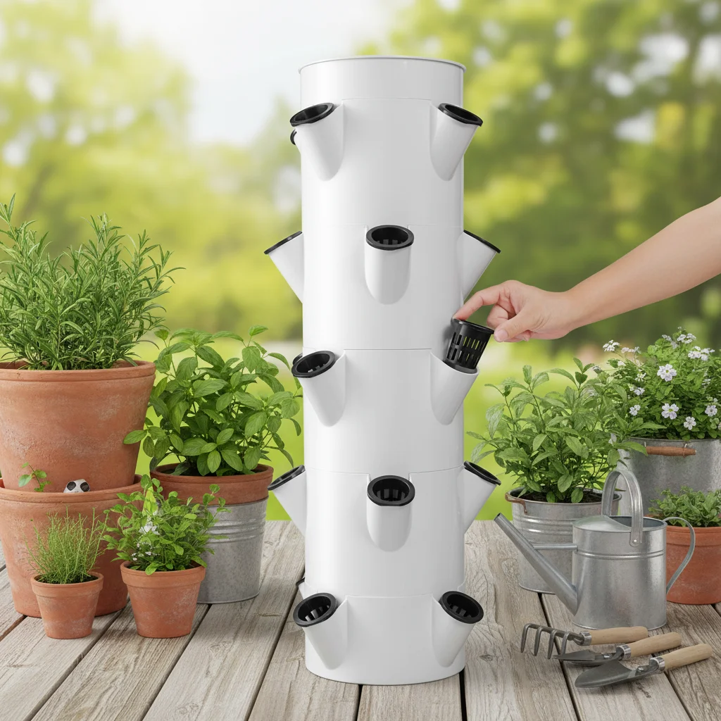 Vertical Hydroponic Growing Tower - 7 Layers 135cm Tall 28 Holes for High-Capacity Indoor/Outdoor Planting
Vertical Hydroponic Growing Tower - 7 Layers 135cm Tall 28 Holes for High-Capacity Indoor/Outdoor Planting