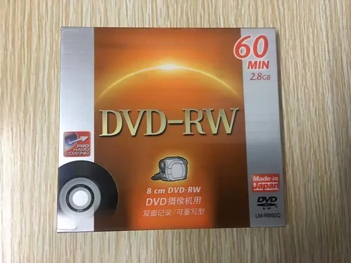 Original Genuine 8CM Mini Disc DVD-RW 3-inch Camcorder Recording Disc Compatible for Panasonic DV Camcorder 5pcs
Original Genuine 8CM Mini Disc DVD-RW 3-inch Camcorder Recording Disc Compatible for Panasonic DV Camcorder 5pcs