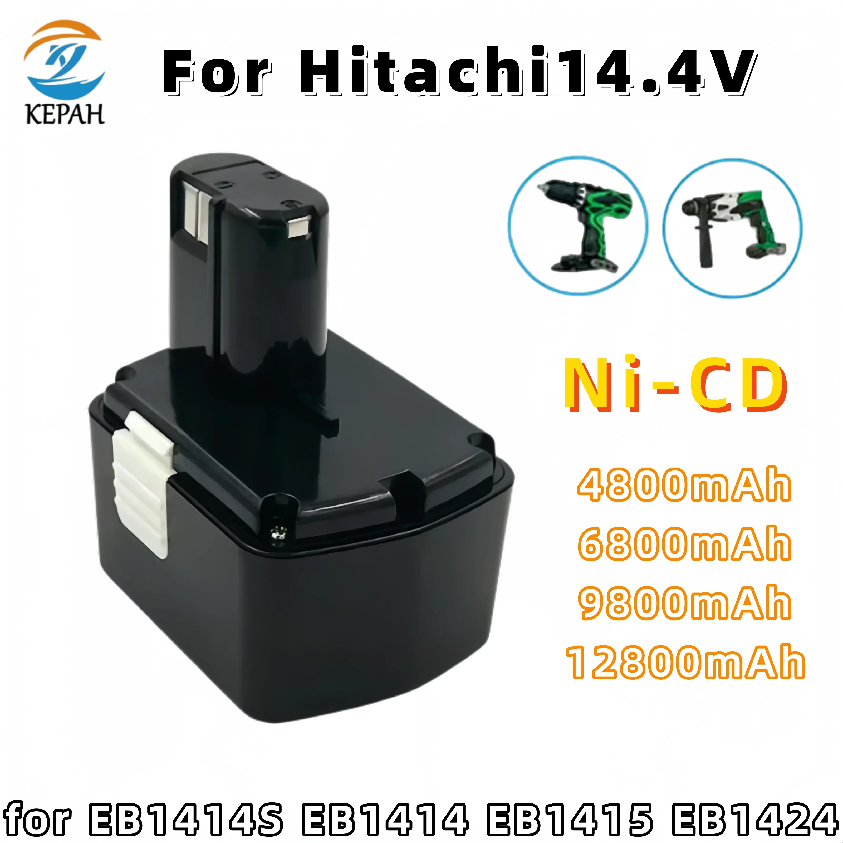 14.4V Durable Ni-CD Rechargeable Battery 4.8Ah - 12.8Ah High - Capacity Compatible with Multiple Hitachi Devices Long Cycle Life
14.4V Durable Ni-CD Rechargeable Battery 4.8Ah - 12.8Ah High - Capacity Compatible with Multiple Hitachi Devices Long Cycle Life