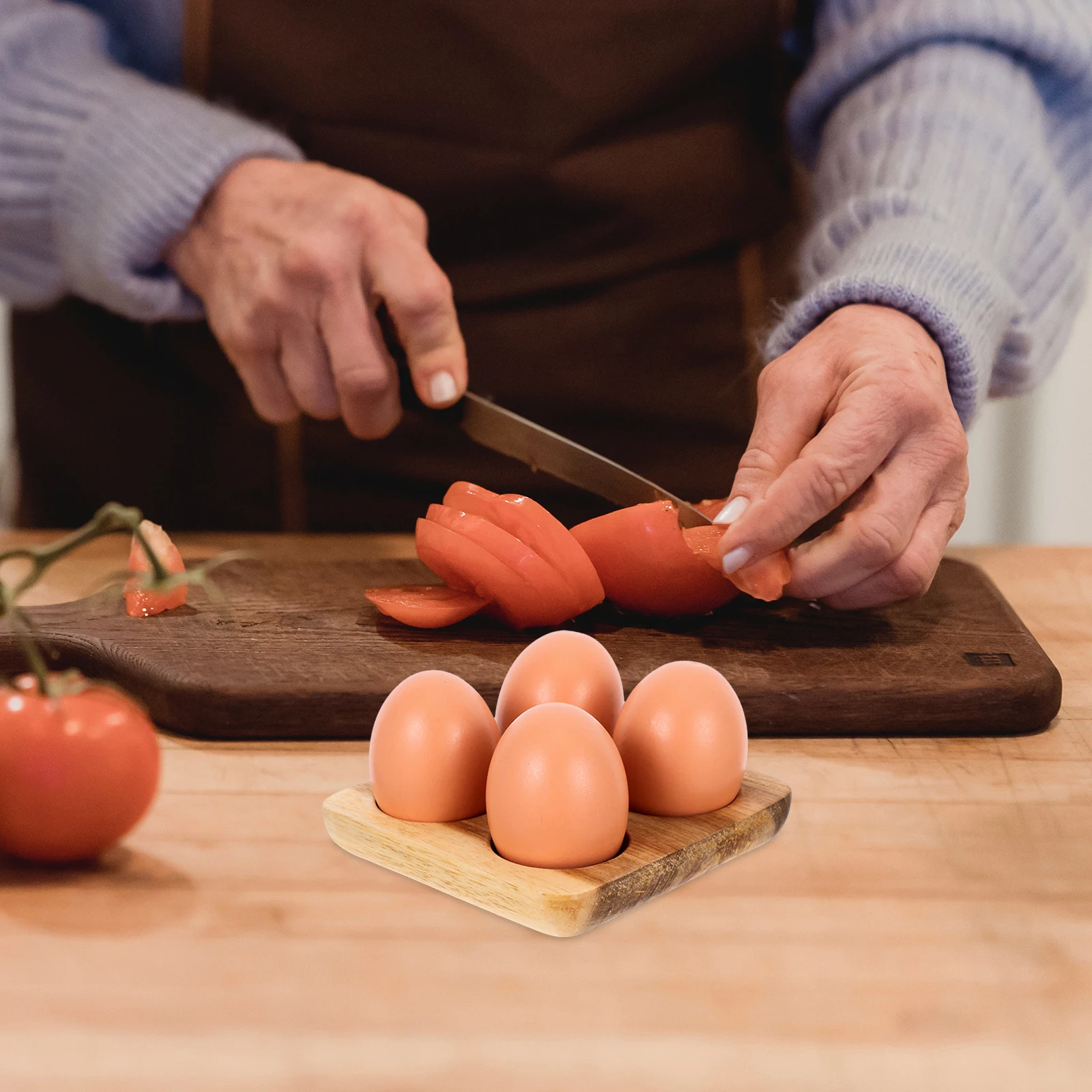 4pcs Wooden Egg Tray Fresh Eggs Organizer Countertop Storage Rack Kitchen Fridge Plate Natural Design Tray Dispenser
4pcs Wooden Egg Tray Fresh Eggs Organizer Countertop Storage Rack Kitchen Fridge Plate Natural Design Tray Dispenser