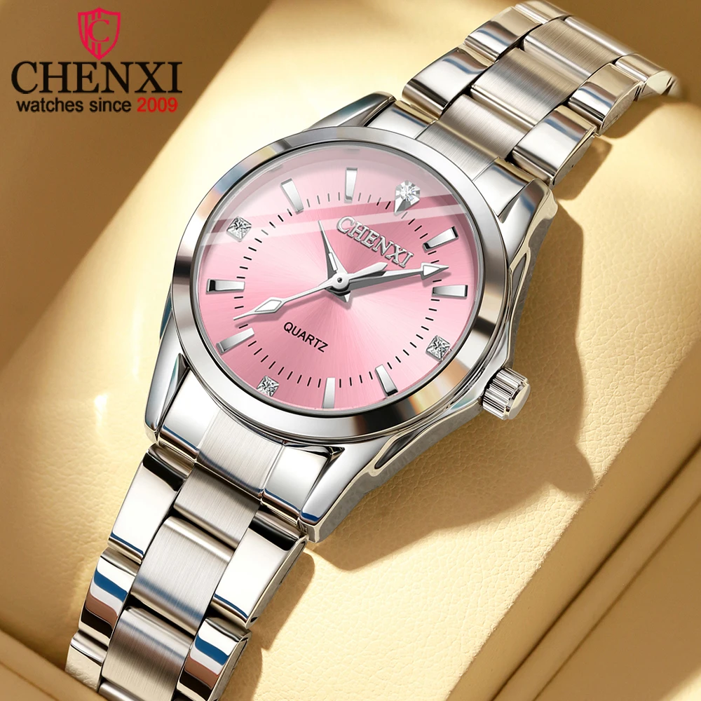 CHENXI Роскошные элегантные женские часы высокого качества из нержавеющей стали кварцевые женские часы водонепроницаемые лучший бренд элегантные женские наручные часы
CHENXI Роскошные элегантные женские часы высокого качества из нержавеющей стали кварцевые женские часы водонепроницаемые лучший бренд элегантные женские наручные часы