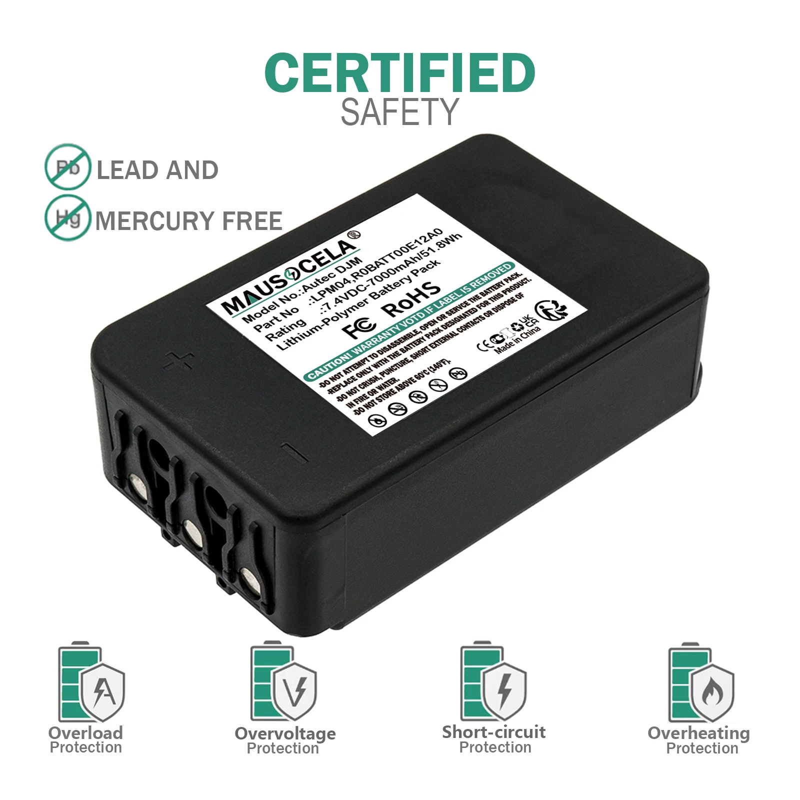 7000mAh CraneRemoteControl Battery For Autec:LPM04,R0BATT00E12A0,Autec DJM,DJR,FJM,FJR,+Toolkit-Li-Polymer-7.40V-7000mAh/51.80Wh
7000mAh CraneRemoteControl Battery For Autec:LPM04,R0BATT00E12A0,Autec DJM,DJR,FJM,FJR,+Toolkit-Li-Polymer-7.40V-7000mAh/51.80Wh