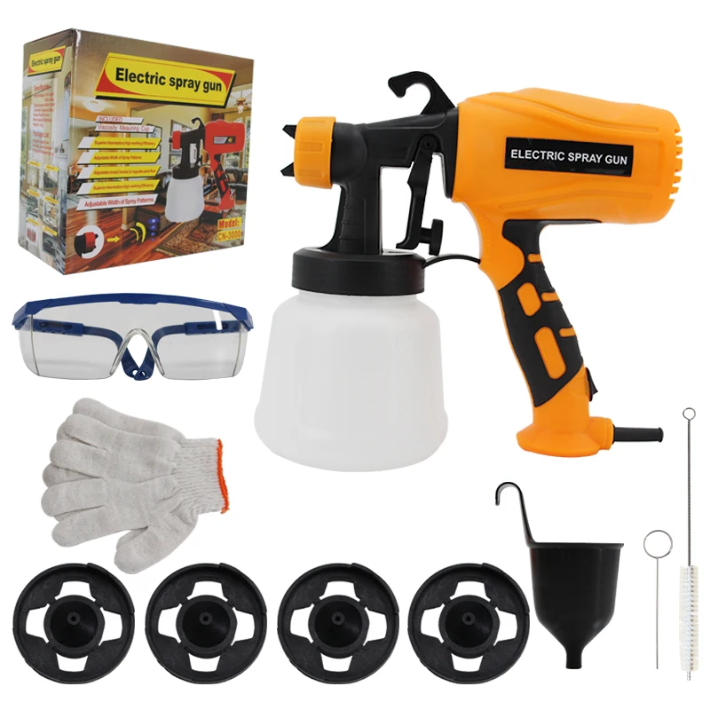 400W HVLP Electric Paint Sprayer Gun with 1000ML Container, 3 Nozzles, Easy Clean Spray Gun for Furniture, Cabinets, Fence, Wall & DIY Projects, US Plug, Safety Goggles & Gloves Included
400W HVLP Electric Paint Sprayer Gun with 1000ML Container, 3 Nozzles, Easy Clean Spray Gun for Furniture, Cabinets, Fence, Wall & DIY Projects, US Plug, Safety Goggles & Gloves Included