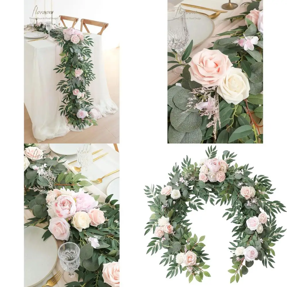 Искусственная гирлянда из эвкалипта длиной 6 футов с цветами и зеленью для свадеб, праздничных украшений, в оттенках розового и кремового.
Искусственная гирлянда из эвкалипта длиной 6 футов с цветами и зеленью для свадеб, праздничных украшений, в оттенках розового и кремового.