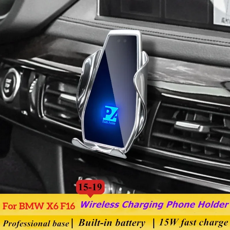 2015-2019 For BMW X6 F16 Phone Holder Wireless Charger Car Cell Mobile Phones Mount Navigation Bracket GPS Support 360 Rotating
2015-2019 For BMW X6 F16 Phone Holder Wireless Charger Car Cell Mobile Phones Mount Navigation Bracket GPS Support 360 Rotating