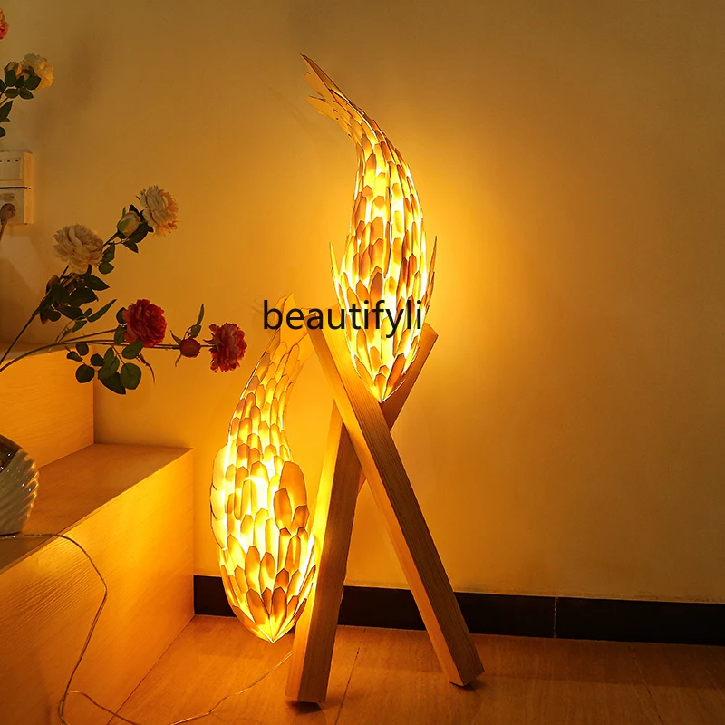 GY Floor Lamp New Chinese Style Hotel Club Restaurant Fish-Shaped Vertical Lamp Creative Retro Zen Decorative Fish Lamp
GY Floor Lamp New Chinese Style Hotel Club Restaurant Fish-Shaped Vertical Lamp Creative Retro Zen Decorative Fish Lamp