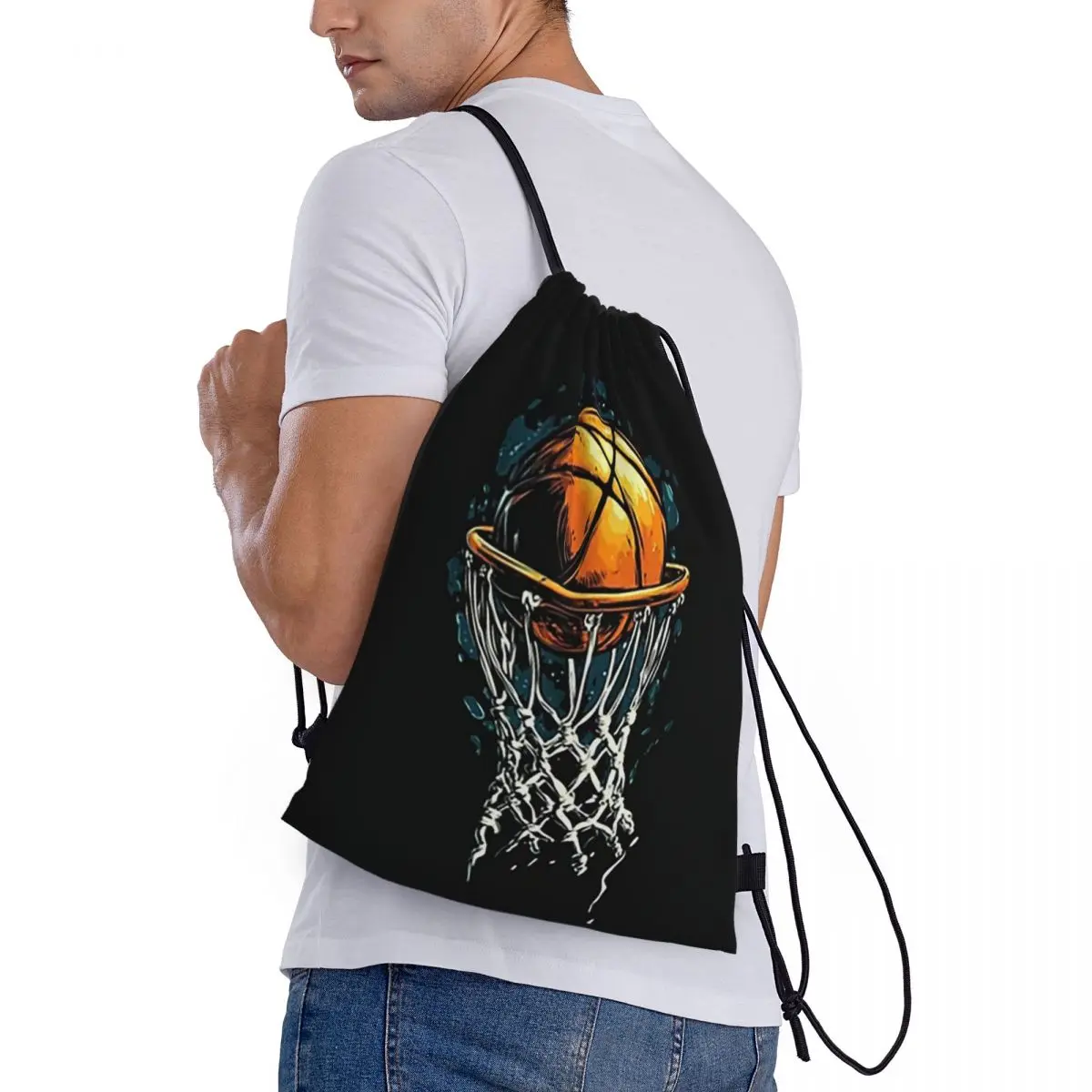 Sporty Basketball Themed Backpacks Casual Drawstring Bundle Pocket Sports Bag Book Bags for Travel School
Sporty Basketball Themed Backpacks Casual Drawstring Bundle Pocket Sports Bag Book Bags for Travel School