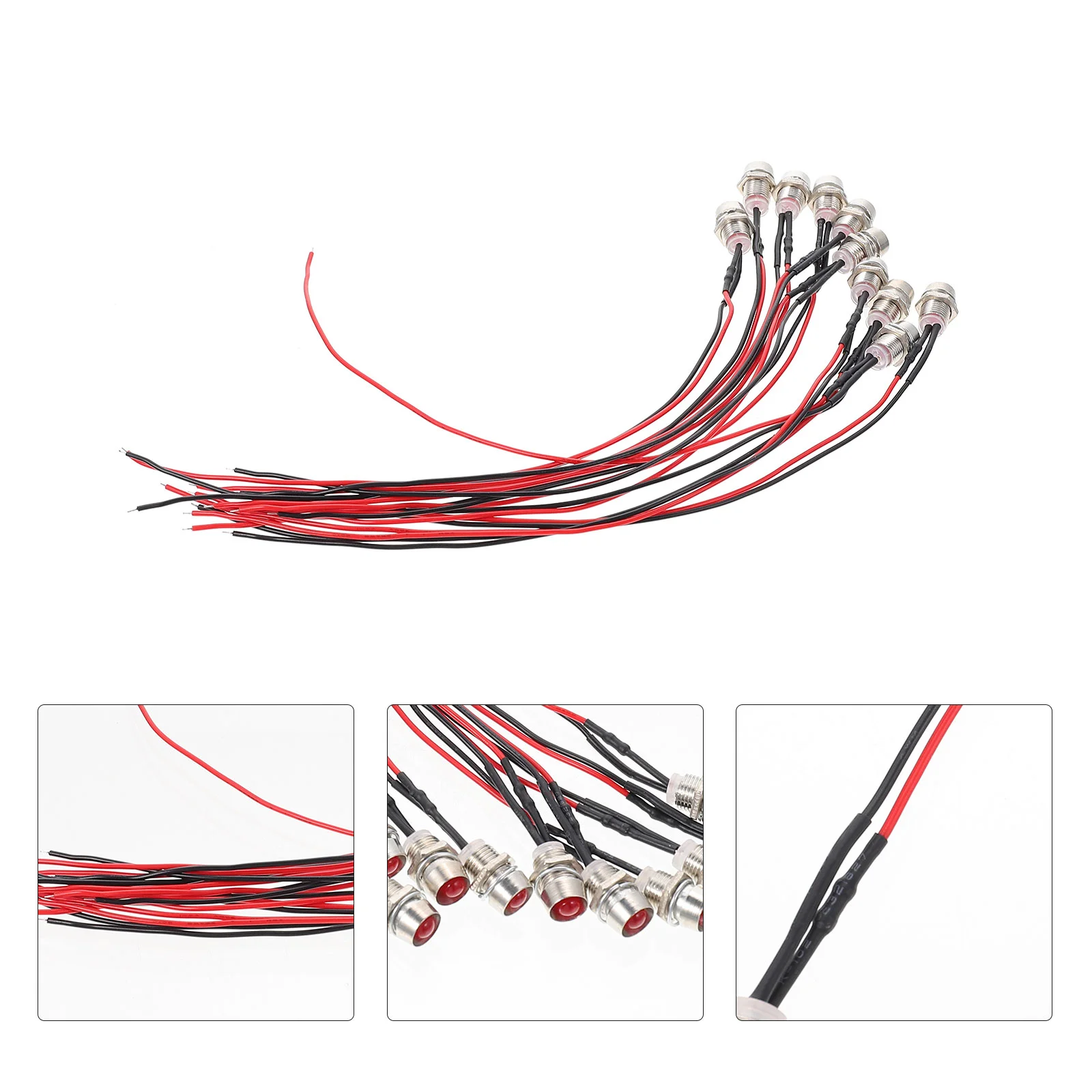 10 Pcs Power Signal Light Stable Performance Lamp LED Indicator Pilot Wired Practical Copper Iron
10 Pcs Power Signal Light Stable Performance Lamp LED Indicator Pilot Wired Practical Copper Iron