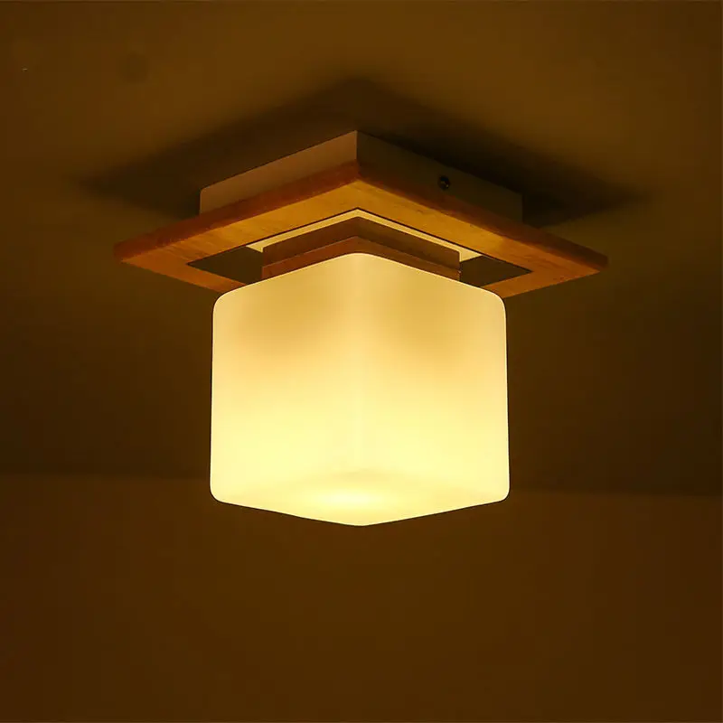 Japanese Wood Cubes Ceiling Light Modern Minimalist Home Porch Balcony Corridor Hallway Small Glass Ceiling Lamp
Japanese Wood Cubes Ceiling Light Modern Minimalist Home Porch Balcony Corridor Hallway Small Glass Ceiling Lamp