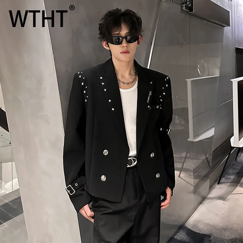 WTHT модные мужские однобортные куртки с металлическими заклепками, подплечники, модные осенние пальто 2023, однобортные куртки с длинными рукавами, мужские 2A2215
WTHT модные мужские однобортные куртки с металлическими заклепками, подплечники, модные осенние пальто 2023, однобортные куртки с длинными рукавами, мужские 2A2215