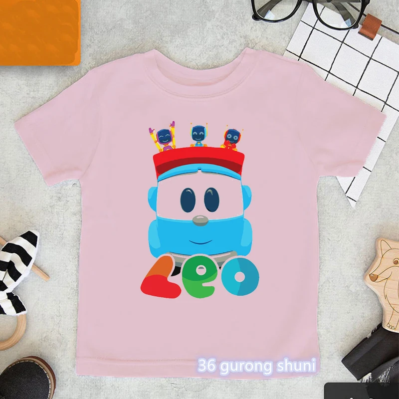 new summer style Girls T-Shirts Funny Leo The Truck Tv Show Cartoon Print Kids Tshirts Fashion Aesthetic Girl Clothes Pink Tops
new summer style Girls T-Shirts Funny Leo The Truck Tv Show Cartoon Print Kids Tshirts Fashion Aesthetic Girl Clothes Pink Tops