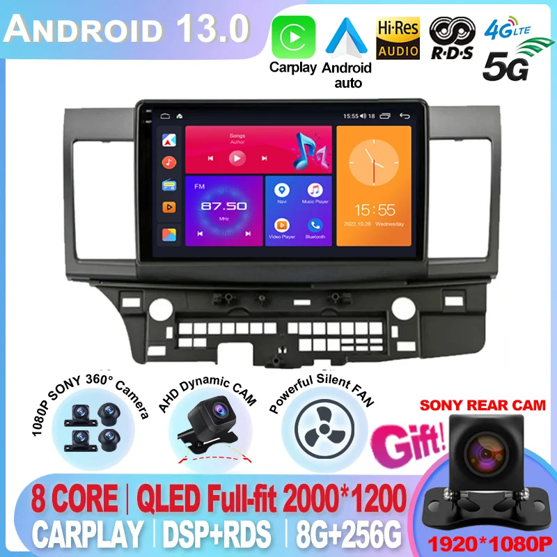 Автомагнитола для Mitsubishi Lancer 2007-2012, Android 13, 2 Din, 4G, радио, мультимедийный видеоплеер, навигация, GPS, экран Carplay
Автомагнитола для Mitsubishi Lancer 2007-2012, Android 13, 2 Din, 4G, радио, мультимедийный видеоплеер, навигация, GPS, экран Carplay