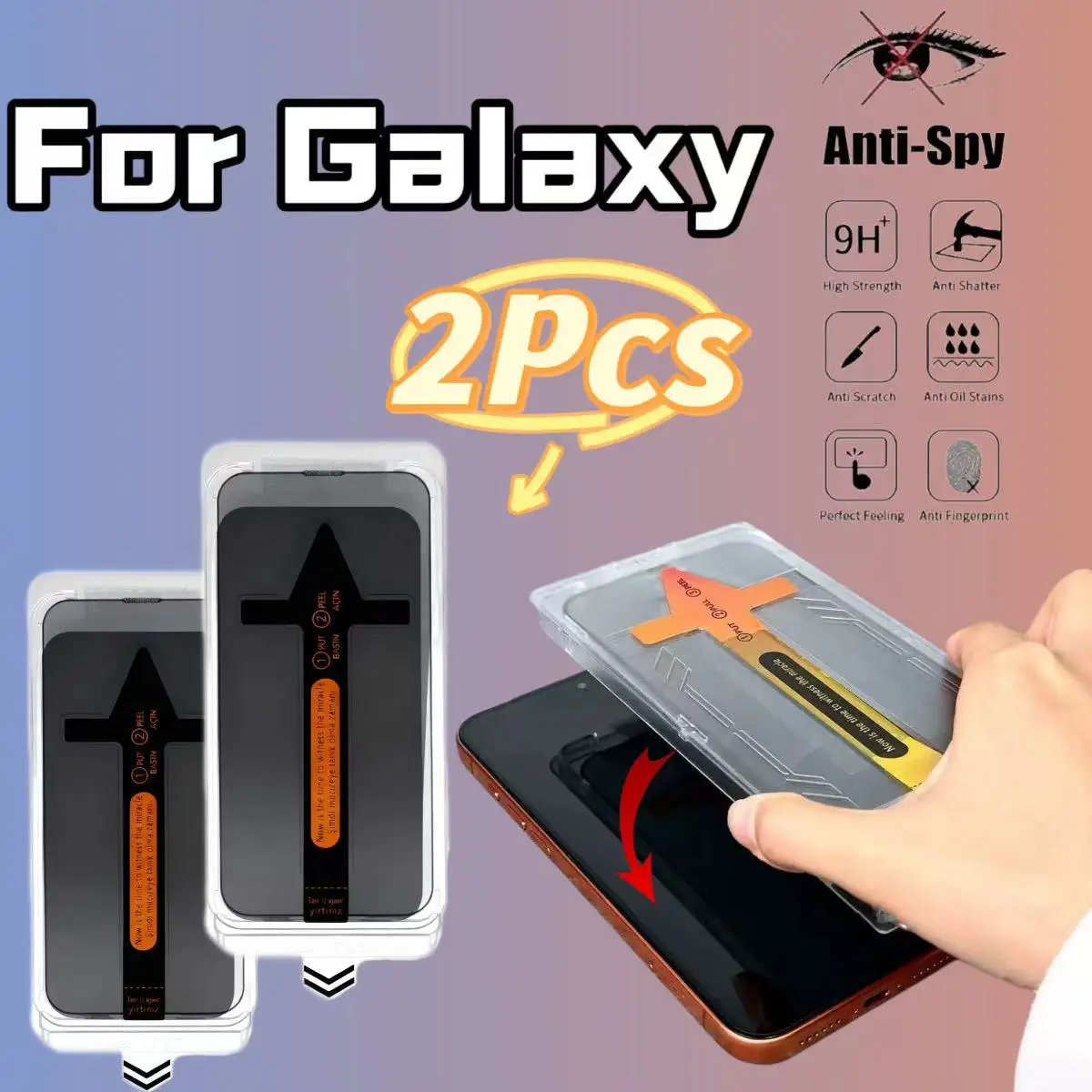 Privacy Screen Protector 2Pcs Tempered Glass No Bubble For Galaxy S25 Ultra S24 Ultra S23 S22
Privacy Screen Protector 2Pcs Tempered Glass No Bubble For Galaxy S25 Ultra S24 Ultra S23 S22