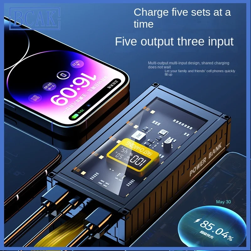 Бренд BCAK, 50000 мАч, 120 Вт, внешний аккумулятор для быстрой зарядки, 200 000 мАч, мобильное питание большой емкости для зарядки электронного оборудования Xiaomi
Бренд BCAK, 50000 мАч, 120 Вт, внешний аккумулятор для быстрой зарядки, 200 000 мАч, мобильное питание большой емкости для зарядки электронного оборудования Xiaomi