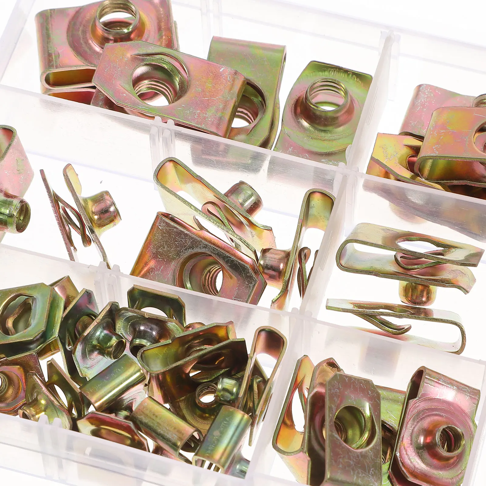 65 Manganese Steel Car Body Clips U Nuts High Hardness Elasticity Golden Auto Panel Fasteners Metal Clamps Automotive Screws
65 Manganese Steel Car Body Clips U Nuts High Hardness Elasticity Golden Auto Panel Fasteners Metal Clamps Automotive Screws