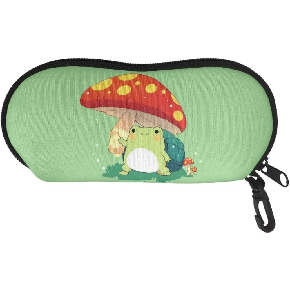 Чехол для солнцезащитных очков Cute Frog Under Mushroom с карабином, причудливый лесной дизайн, портативное хранилище для очков
Чехол для солнцезащитных очков Cute Frog Under Mushroom с карабином, причудливый лесной дизайн, портативное хранилище для очков