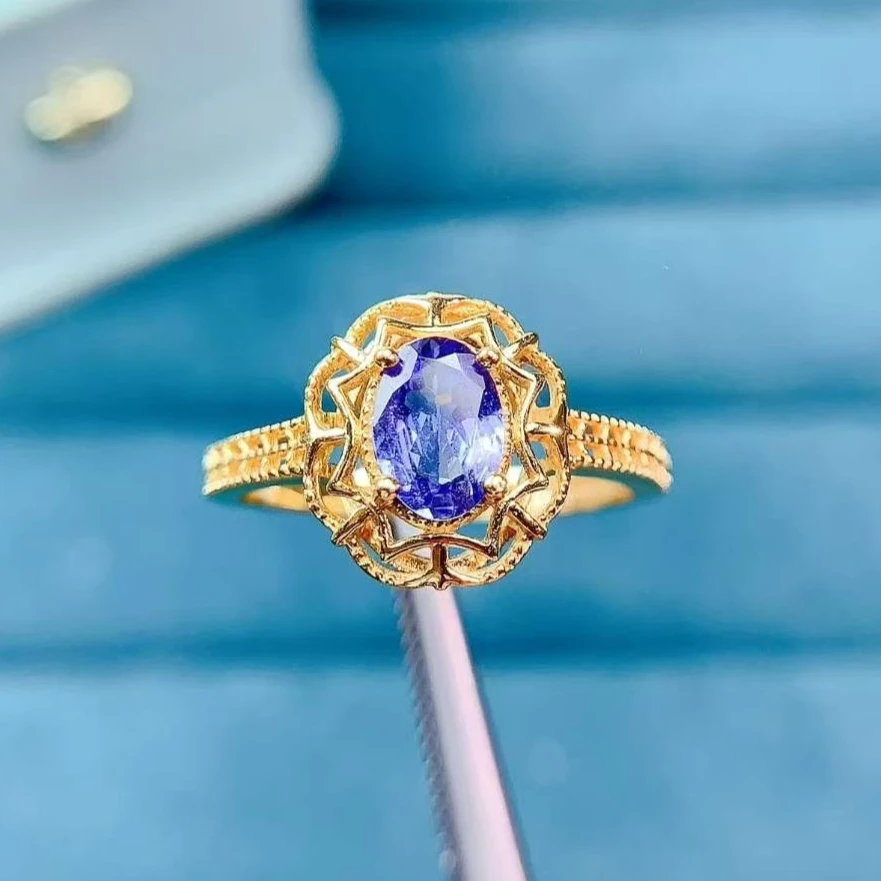 Genuine 925 Silver Tanzanite Ring with Jewelry Certificate 5x7mm 0.7ct Natural Tanzanite Ring for Engagement
Genuine 925 Silver Tanzanite Ring with Jewelry Certificate 5x7mm 0.7ct Natural Tanzanite Ring for Engagement