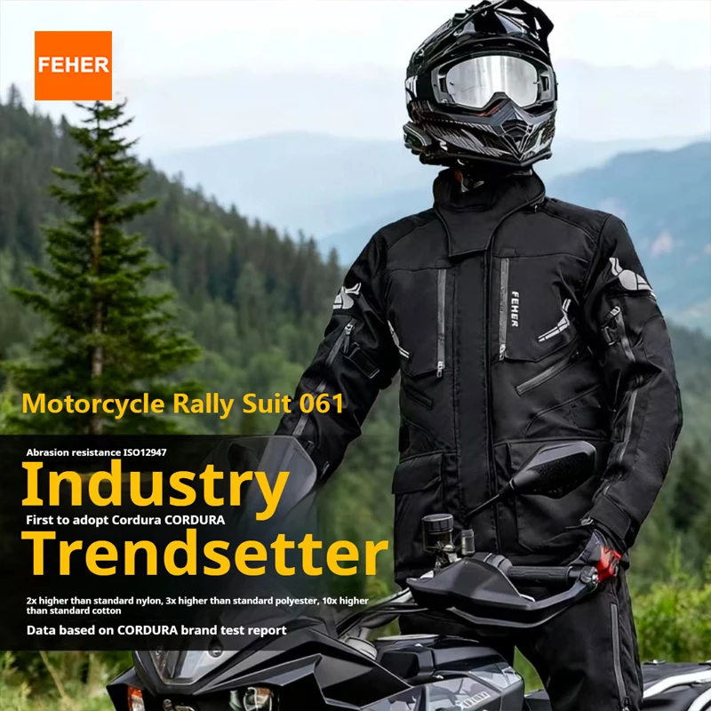 Мотокуртка FEHER мужская, 3 слоя, водонепроницаемая, всесезонная, для мотоциклетных ралли, с защитой CE, для дальних поездок
Мотокуртка FEHER мужская, 3 слоя, водонепроницаемая, всесезонная, для мотоциклетных ралли, с защитой CE, для дальних поездок