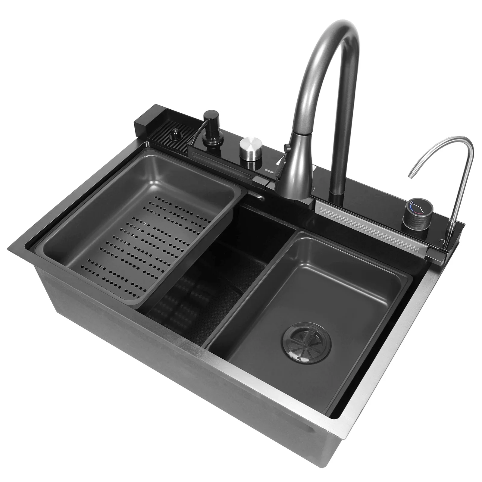 Sinks Countertop or Embedded Single Bowl With Faucet Stainless Steel Kitchen Sink with Drain basket cutting board vegetable sink
Sinks Countertop or Embedded Single Bowl With Faucet Stainless Steel Kitchen Sink with Drain basket cutting board vegetable sink