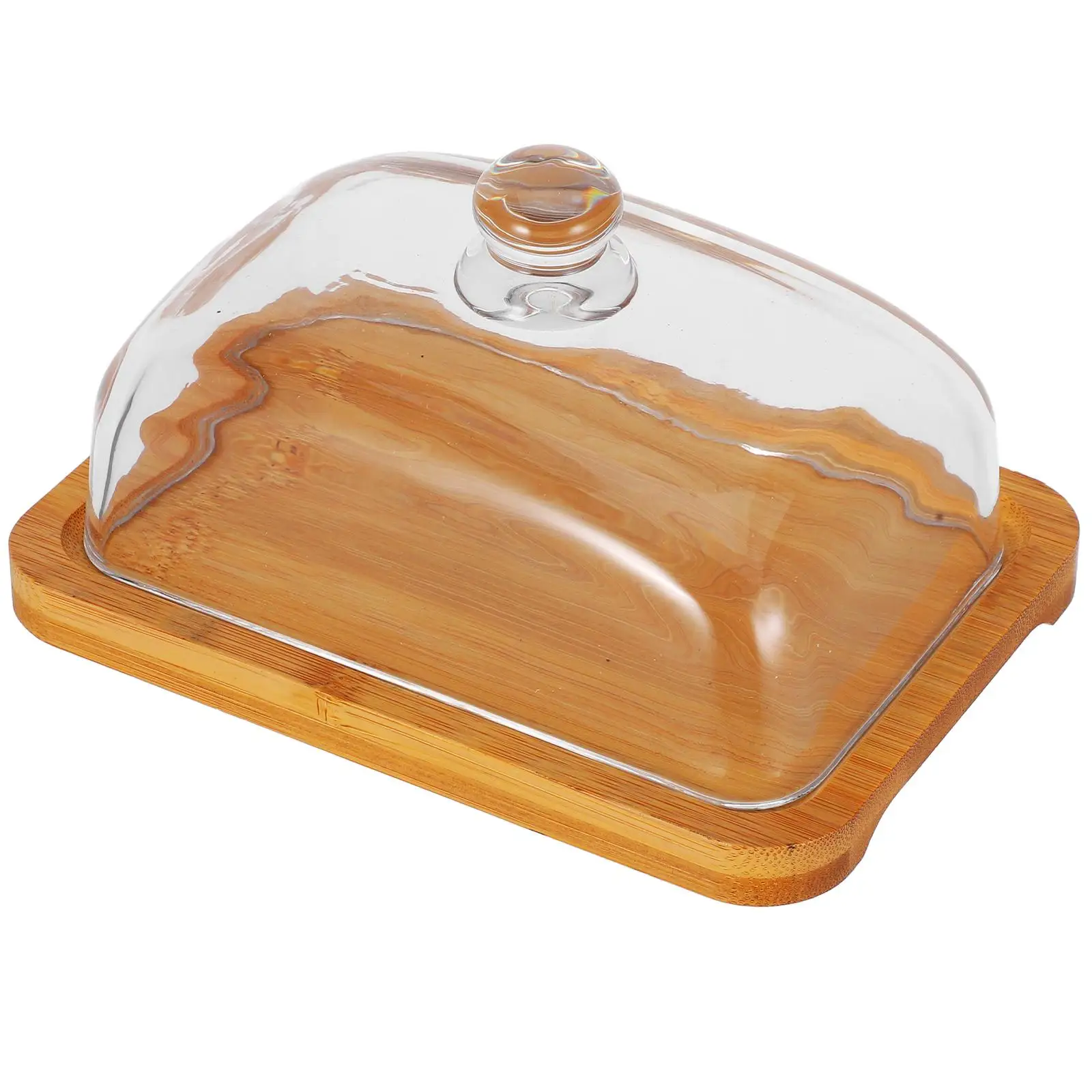 Wooden Butter Dish Cupcakes Tray Refrigerator Dessert Plate Holder Cream Cheese Glass Lid Storage Versatile Kitchen Bar Use Easy
Wooden Butter Dish Cupcakes Tray Refrigerator Dessert Plate Holder Cream Cheese Glass Lid Storage Versatile Kitchen Bar Use Easy