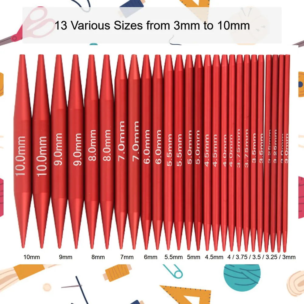 26 Pieces Knitting Needles Set Detachable Circular Interchangeable Knitting Needles Crochet Kit Multiple sizes Handmade Crafts
26 Pieces Knitting Needles Set Detachable Circular Interchangeable Knitting Needles Crochet Kit Multiple sizes Handmade Crafts