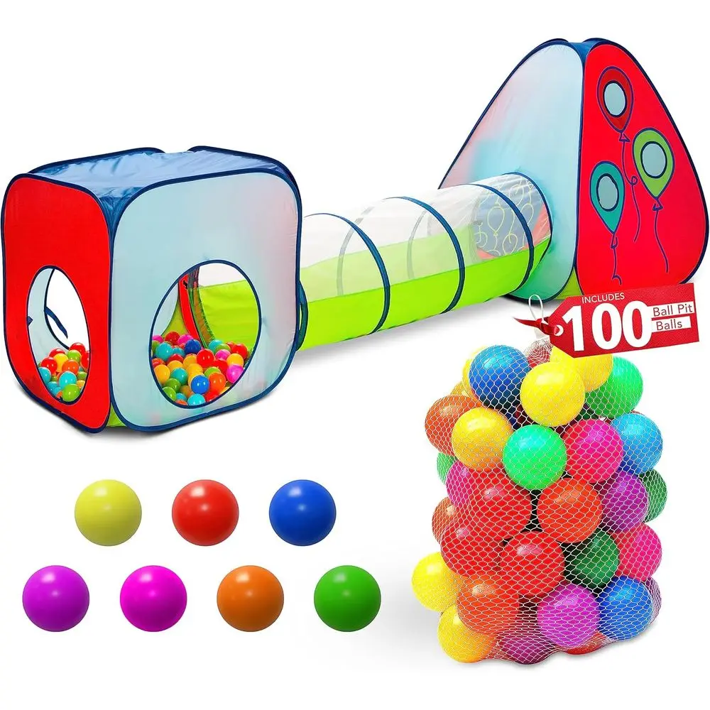 3-Piece Toddler Gym Tunnel Set with Play Tent, Suitable for Kids, Toddlers, and Infants, Indoor/Outdoor Use (100 Balls Included)
3-Piece Toddler Gym Tunnel Set with Play Tent, Suitable for Kids, Toddlers, and Infants, Indoor/Outdoor Use (100 Balls Included)