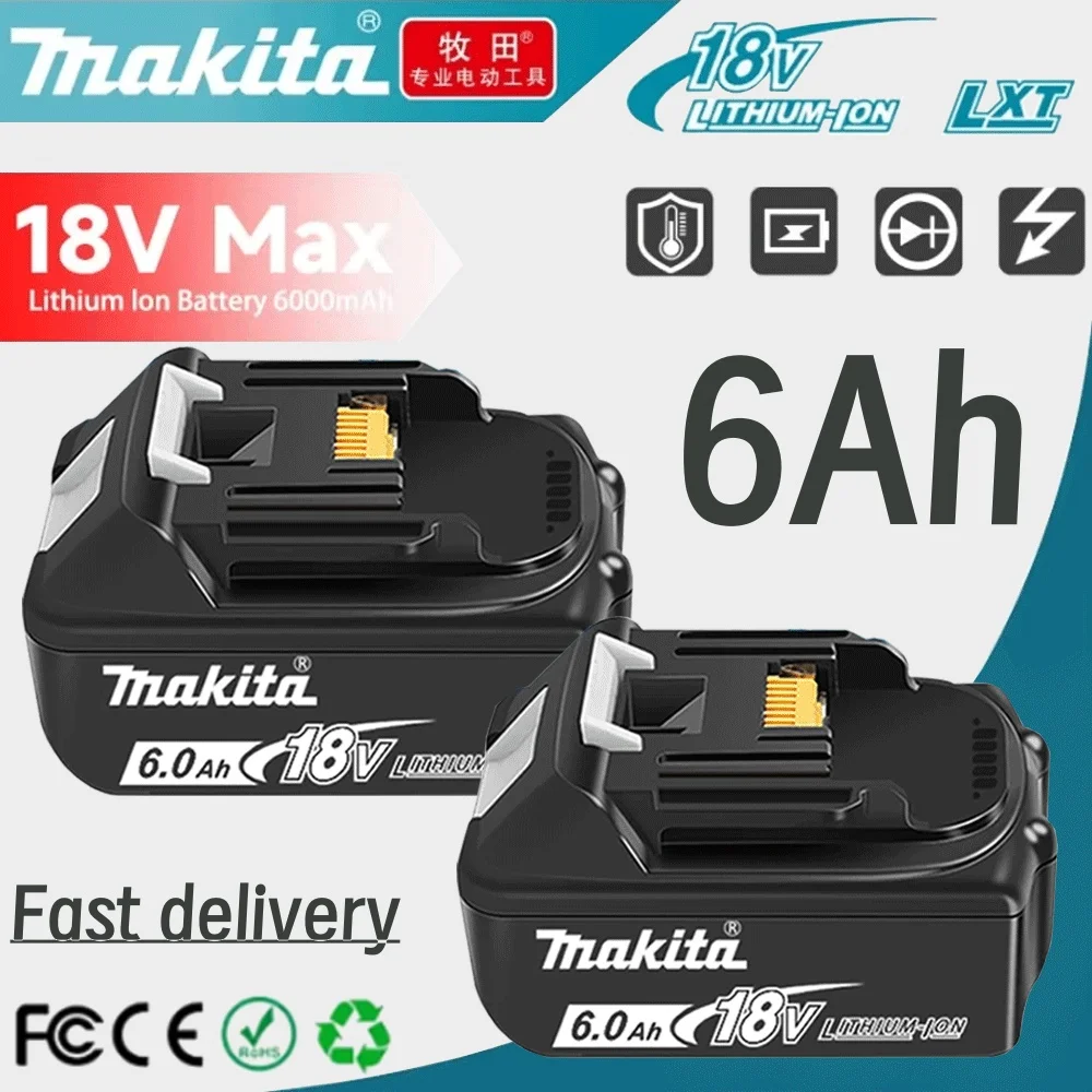 100% Genuine 18V Makita 6Ah for Makita Battery BL1840 BL1830B BL1850B BL1850 BL1860 BL1815 Replacement Lithium Battery
100% Genuine 18V Makita 6Ah for Makita Battery BL1840 BL1830B BL1850B BL1850 BL1860 BL1815 Replacement Lithium Battery