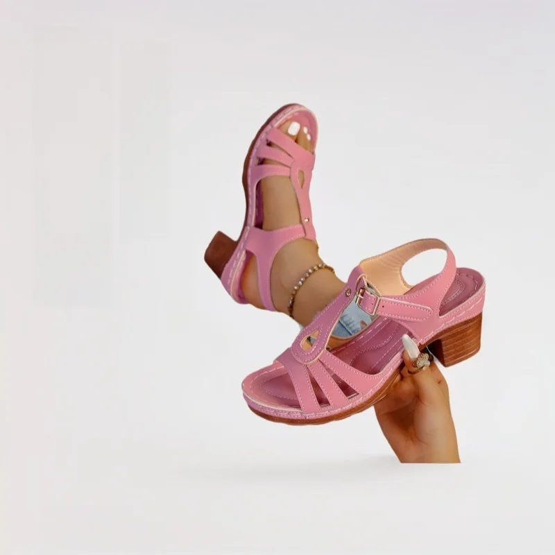 Large Size Women's Sandals 2025 Summer New Pure Color Fish Mouth Thick Heel High Heel Sandals Roman Style PU Uppers Rubber Ou...
Large Size Women's Sandals 2025 Summer New Pure Color Fish Mouth Thick Heel High Heel Sandals Roman Style PU Uppers Rubber Ou...