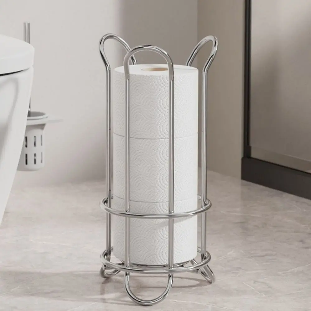 Iron Standing Toilet Roll Holder Decorative Minimalist Tissue Storage Rack Durable Large Capacity Toilet Roll Paper Holder
Iron Standing Toilet Roll Holder Decorative Minimalist Tissue Storage Rack Durable Large Capacity Toilet Roll Paper Holder