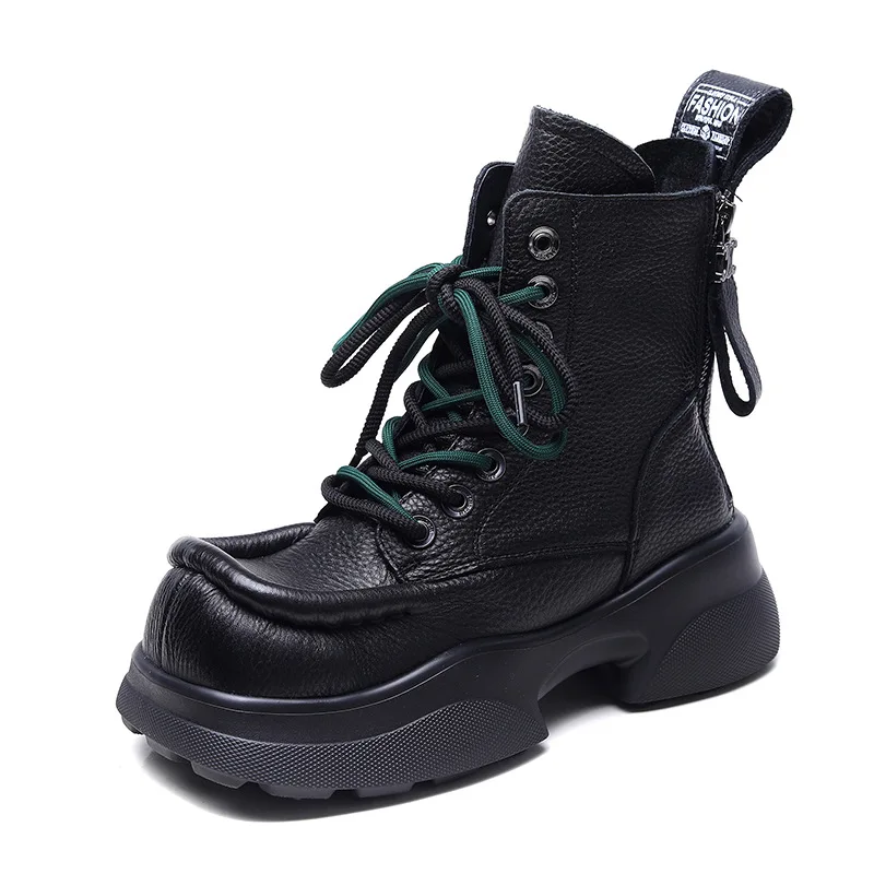5.5cm Women Boots ZIP Platform Moccasins Retro Autumn Winter Plush Spring Shoes Cow Genuine Leather British Wedge Ankle Ethnic
5.5cm Women Boots ZIP Platform Moccasins Retro Autumn Winter Plush Spring Shoes Cow Genuine Leather British Wedge Ankle Ethnic