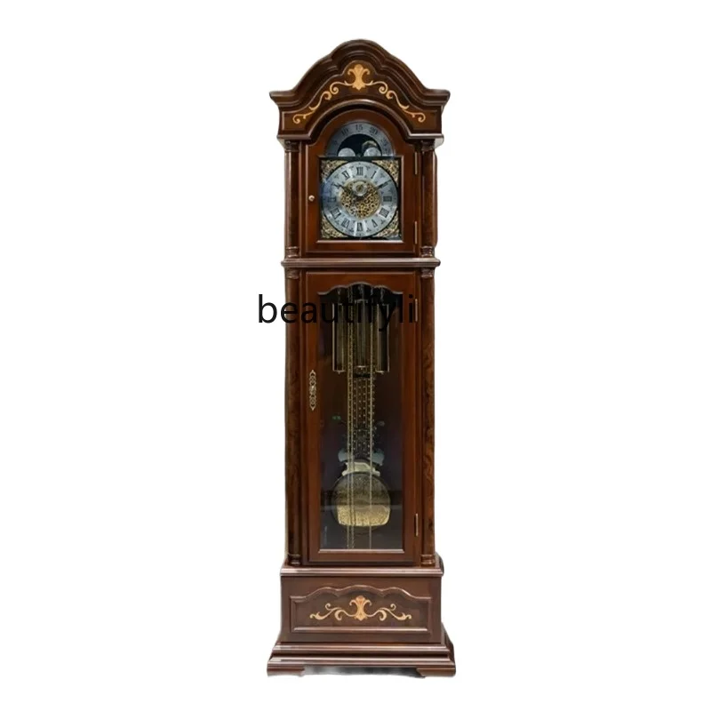 Helmler European floor clock living room Chinese retro American vertical solid wood mechanical pendulum clock
Helmler European floor clock living room Chinese retro American vertical solid wood mechanical pendulum clock