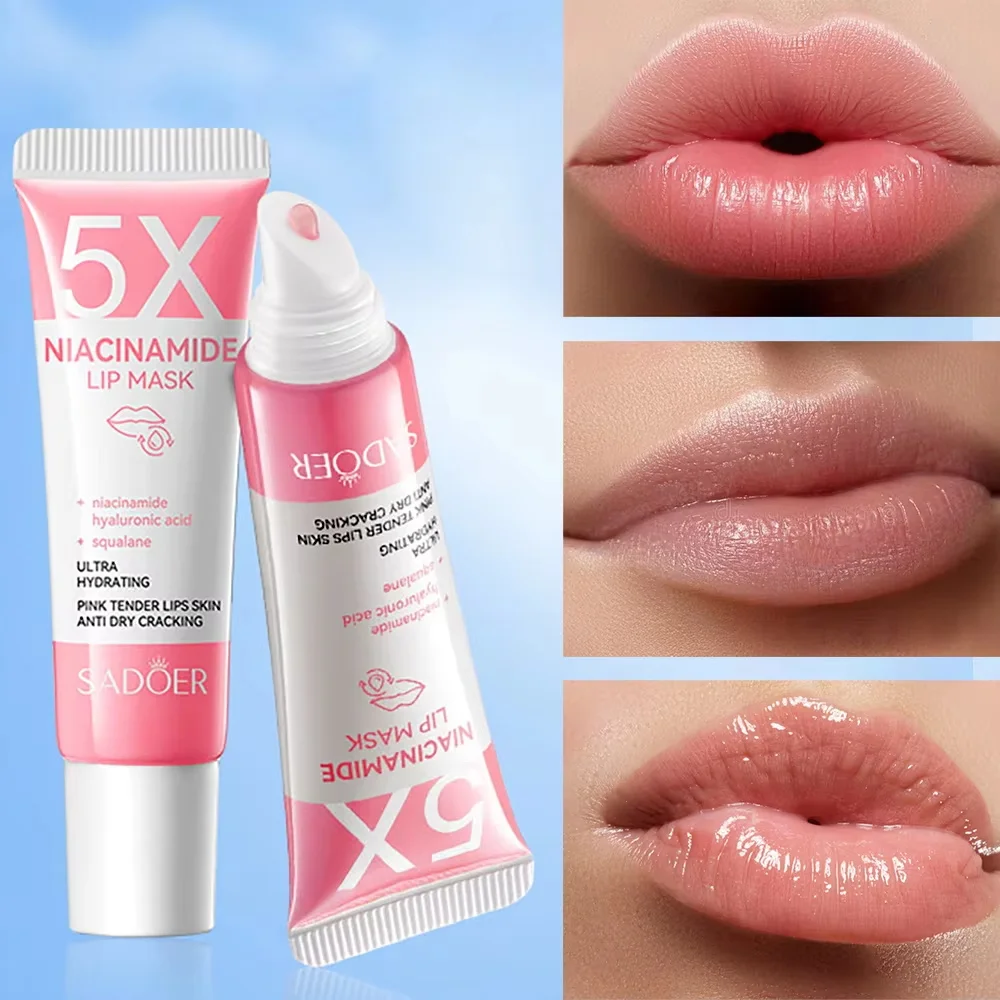 5X Niacinamide Plumping Lip Mask Faded Lip Lines Dead Skin Intense Hydration & Anti-Dryness For Soft Pink Lips Care Chapped Lips
5X Niacinamide Plumping Lip Mask Faded Lip Lines Dead Skin Intense Hydration & Anti-Dryness For Soft Pink Lips Care Chapped Lips