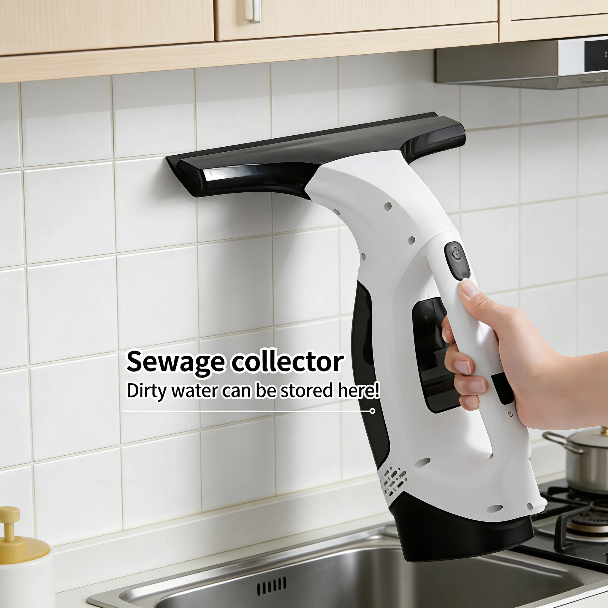 Cordless Window Vacuum Cleaner Rechargeable Multifunctional Window Squeegee with Spray Bottle for Glass Mirror Car Window Clean
Cordless Window Vacuum Cleaner Rechargeable Multifunctional Window Squeegee with Spray Bottle for Glass Mirror Car Window Clean