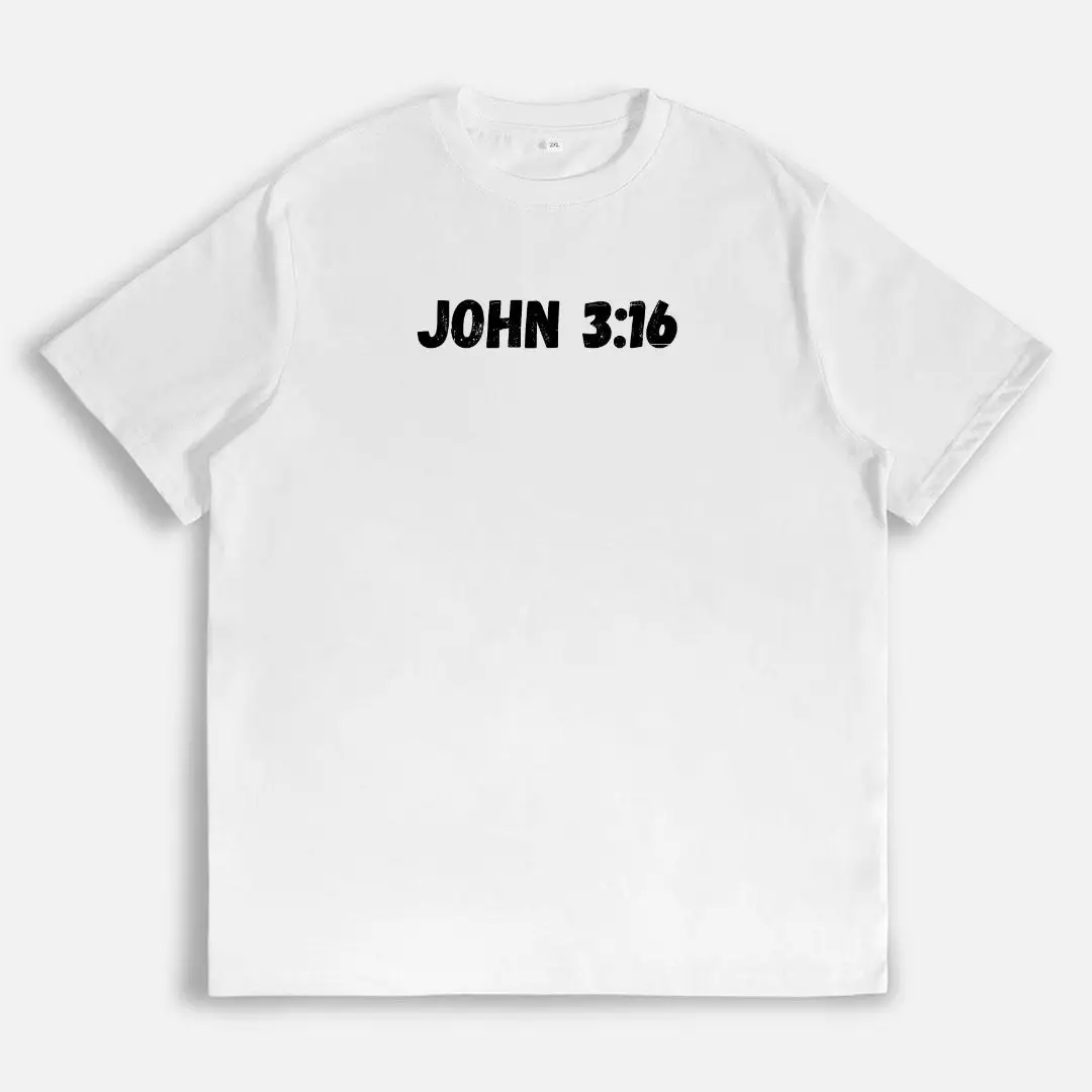 Minimalist John 3:16 Christian T-Shirt for Women – Religious Quote, Casual Faith Tee
Minimalist John 3:16 Christian T-Shirt for Women – Religious Quote, Casual Faith Tee