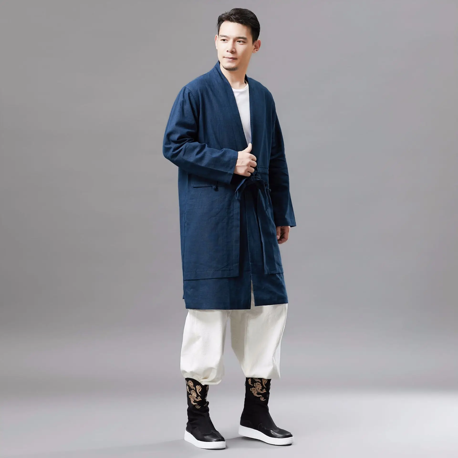 Autumn New Men's Belt Clothing Retro Chinese Style Collar Fashion Nation Clothing
Autumn New Men's Belt Clothing Retro Chinese Style Collar Fashion Nation Clothing