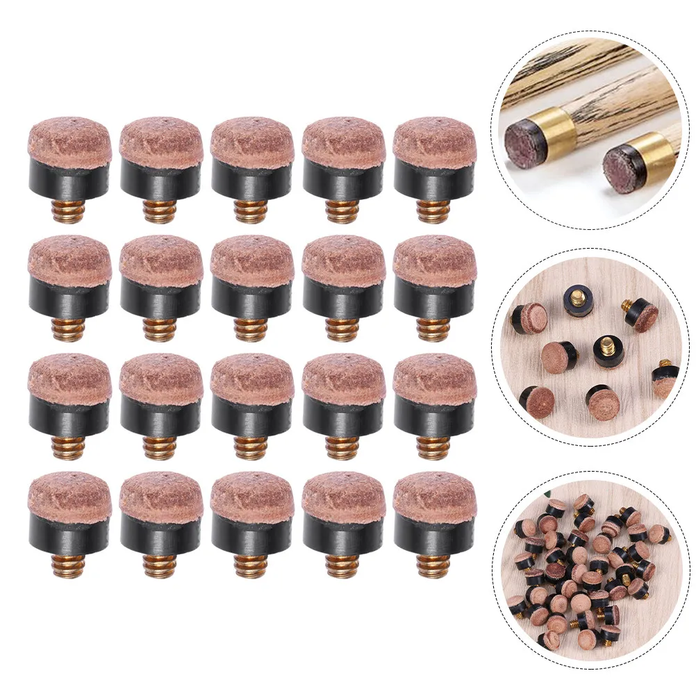 40Pcs Pool Cue Tips Replacement Kit for Billiard Snooker Cues Screw on Cue Tip Portable Lightweight Strong Ball Control
40Pcs Pool Cue Tips Replacement Kit for Billiard Snooker Cues Screw on Cue Tip Portable Lightweight Strong Ball Control