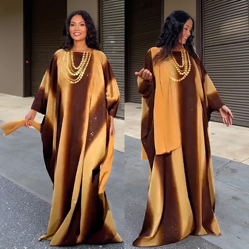 Women Printed Satin Muslim Robe Boubou Party Evening Dress Dubai Hijab Abaya African Dresses Kaftan Ankara Dashiki Gown Clothes
Women Printed Satin Muslim Robe Boubou Party Evening Dress Dubai Hijab Abaya African Dresses Kaftan Ankara Dashiki Gown Clothes