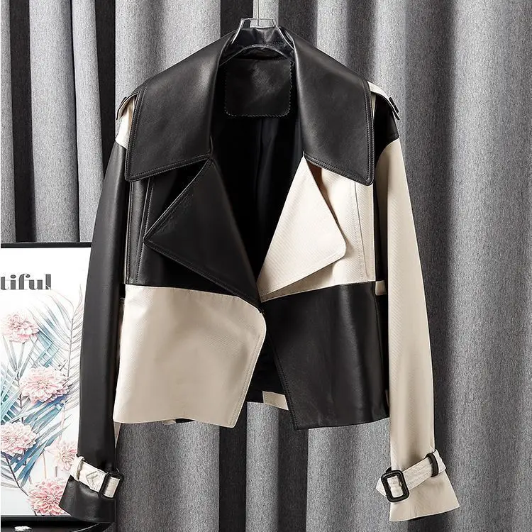 High-End Haining Leather Clothing Women'S Spring And Autumn New Tops Short Casual Fashion Suits Versatile Jackets
High-End Haining Leather Clothing Women'S Spring And Autumn New Tops Short Casual Fashion Suits Versatile Jackets