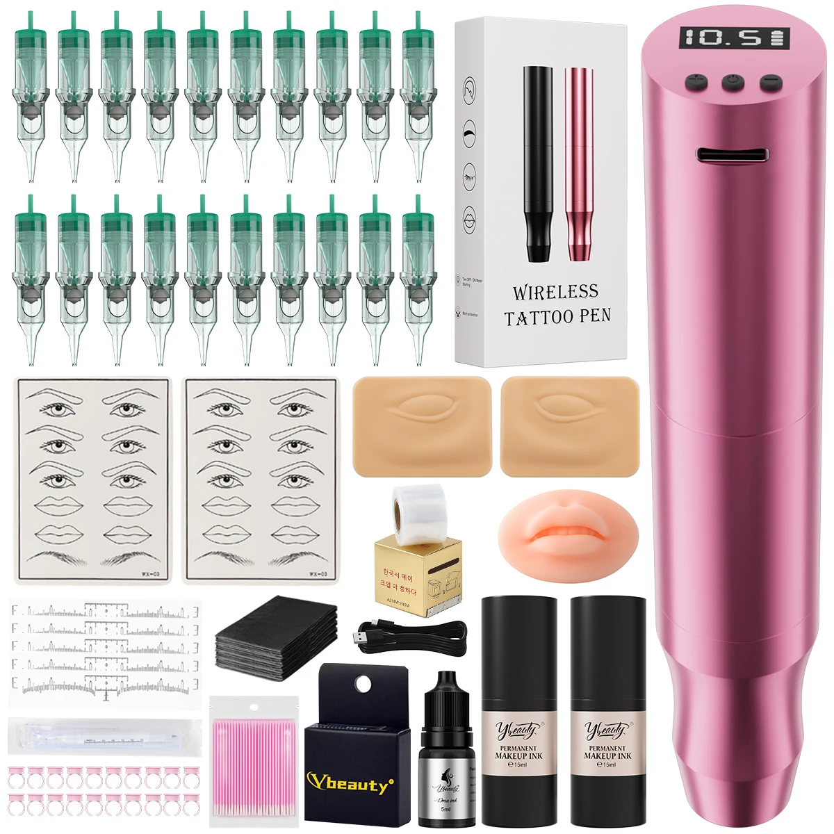 P10 Wireless Embroidery Set Eyebrow and Lip Pattern Machine Training for Beginners Practice Beauty Instruments
P10 Wireless Embroidery Set Eyebrow and Lip Pattern Machine Training for Beginners Practice Beauty Instruments