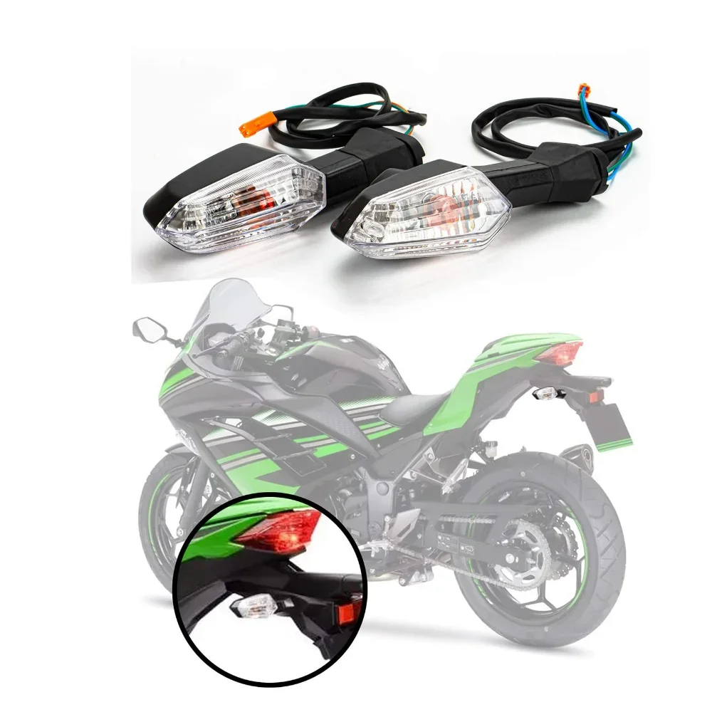 Motorcycle LED Turn Signal Indicator Light Lamp Front Rear Signal Light for Kawasaki Ninja 650 ER-6F Ninja EX300 1000 2011-2017
Motorcycle LED Turn Signal Indicator Light Lamp Front Rear Signal Light for Kawasaki Ninja 650 ER-6F Ninja EX300 1000 2011-2017