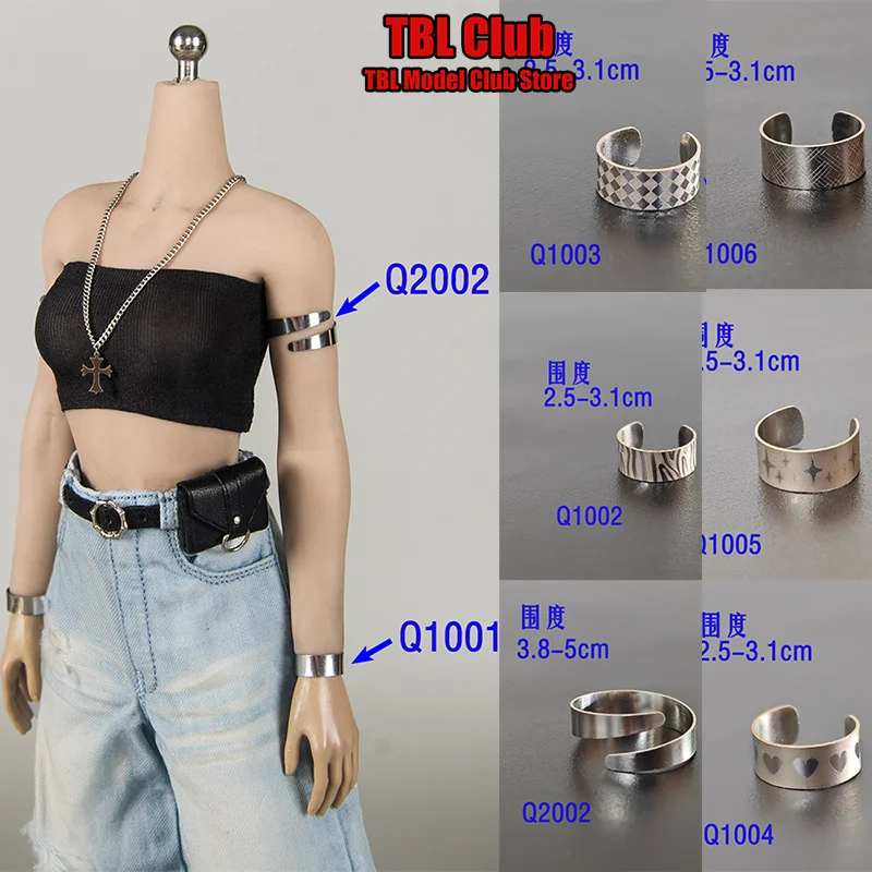CHILI 1/6 Scale Bracelet Arm Ring Leg Ring Neck Ring Wristband Female Accessory Jewelry For 12-inch Action Figure Soldier
CHILI 1/6 Scale Bracelet Arm Ring Leg Ring Neck Ring Wristband Female Accessory Jewelry For 12-inch Action Figure Soldier
