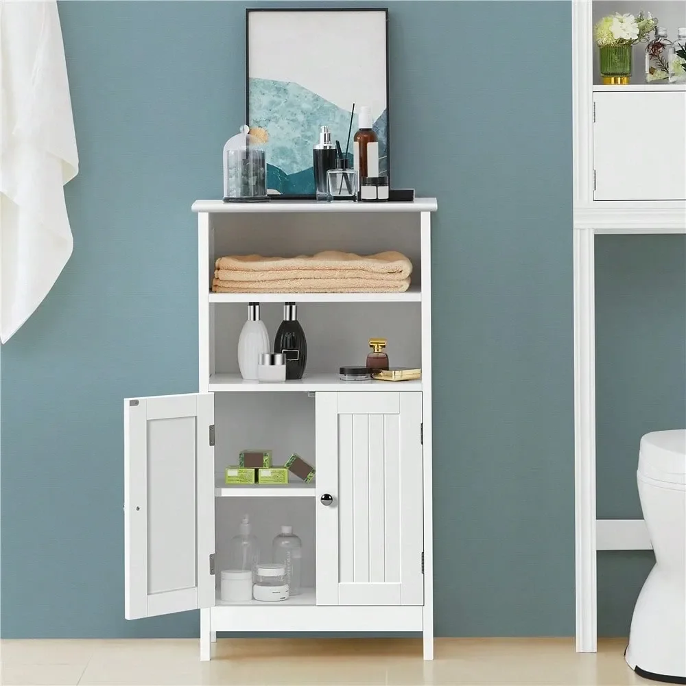 1PC 5Tier Bathroom Floor Cabinet Free Standing Cabinet With Door For Bathroom
1PC 5Tier Bathroom Floor Cabinet Free Standing Cabinet With Door For Bathroom