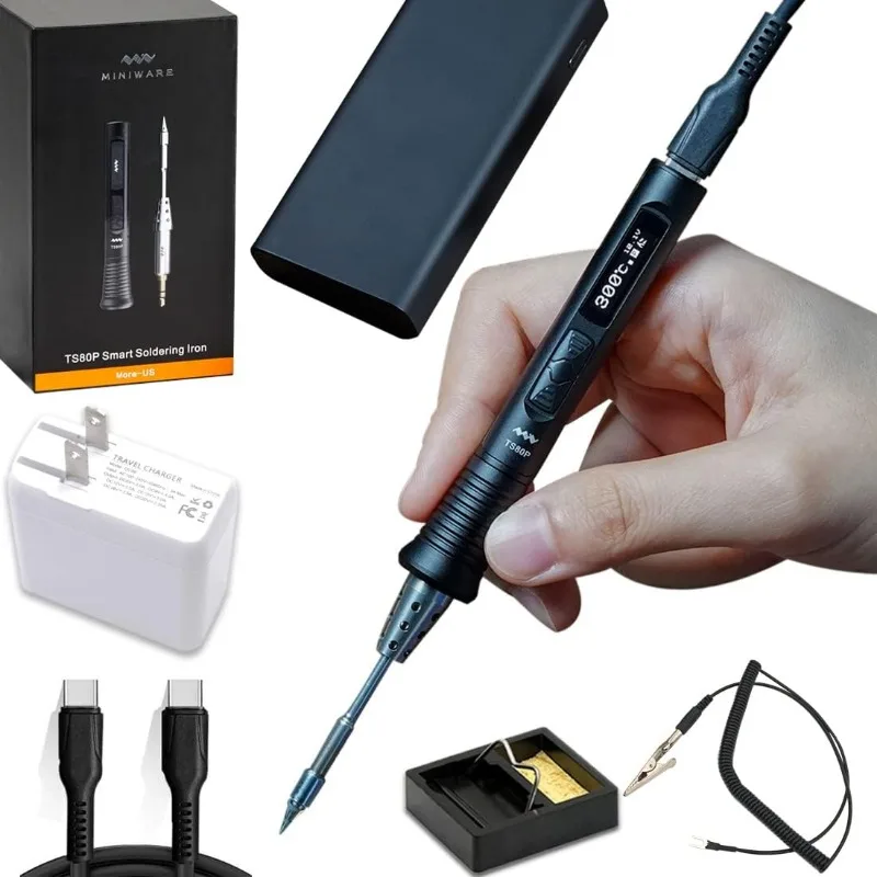 9V/12V Type C USB Original Digital OLED Programmable Pocket-size Portable Soldering Iron Station Kit
9V/12V Type C USB Original Digital OLED Programmable Pocket-size Portable Soldering Iron Station Kit