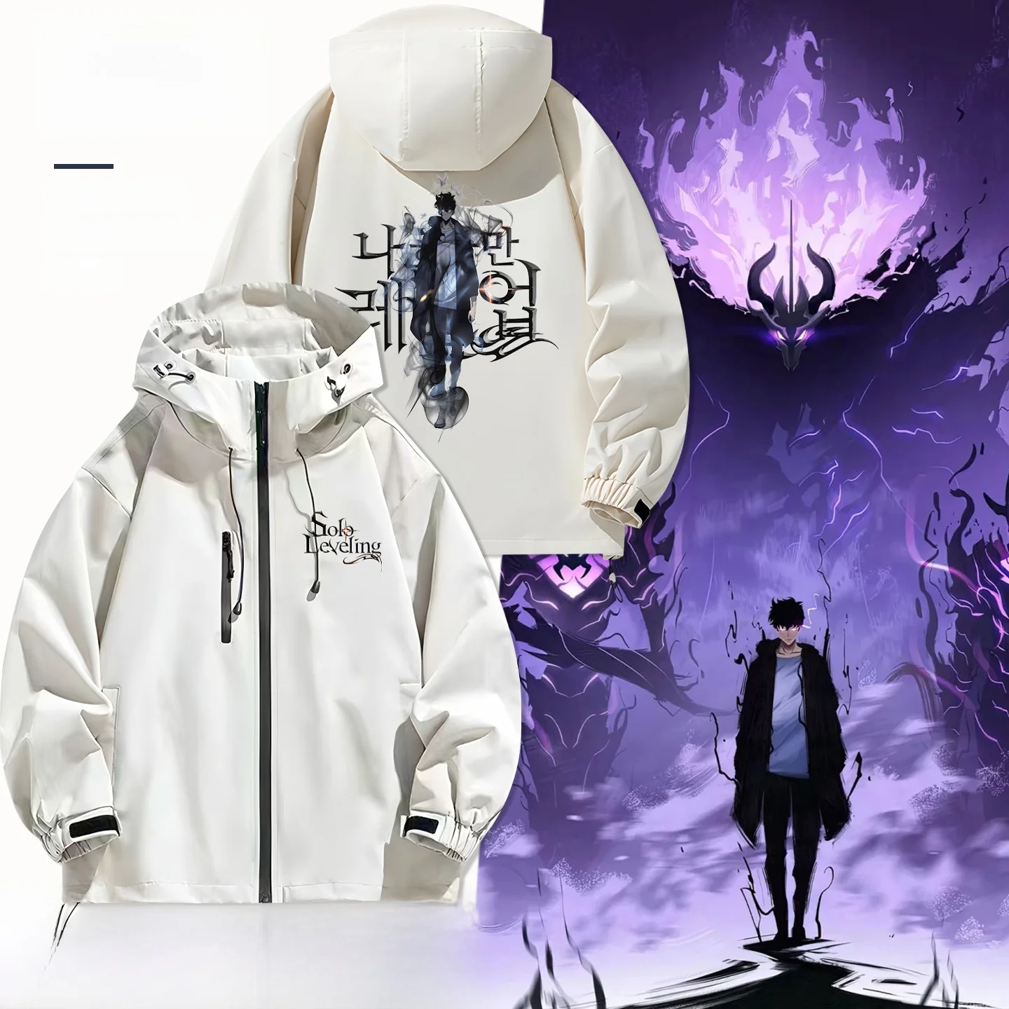 Куртка Adow King Cheng XiuYu Ba Print Jaet I Upade Alone в стиле аниме, ветрозащитная, с длинными рукавами, с капюшоном, на молнии, молодежная, модная.
Куртка Adow King Cheng XiuYu Ba Print Jaet I Upade Alone в стиле аниме, ветрозащитная, с длинными рукавами, с капюшоном, на молнии, молодежная, модная.