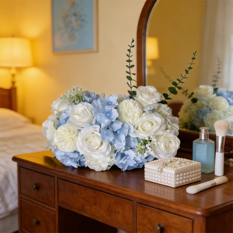 45cm Blue White Artificial Rose Delphinium Large Flower Cluster Wedding Decor Table Centerpiece Floral Decor Event Display Prop
45cm Blue White Artificial Rose Delphinium Large Flower Cluster Wedding Decor Table Centerpiece Floral Decor Event Display Prop