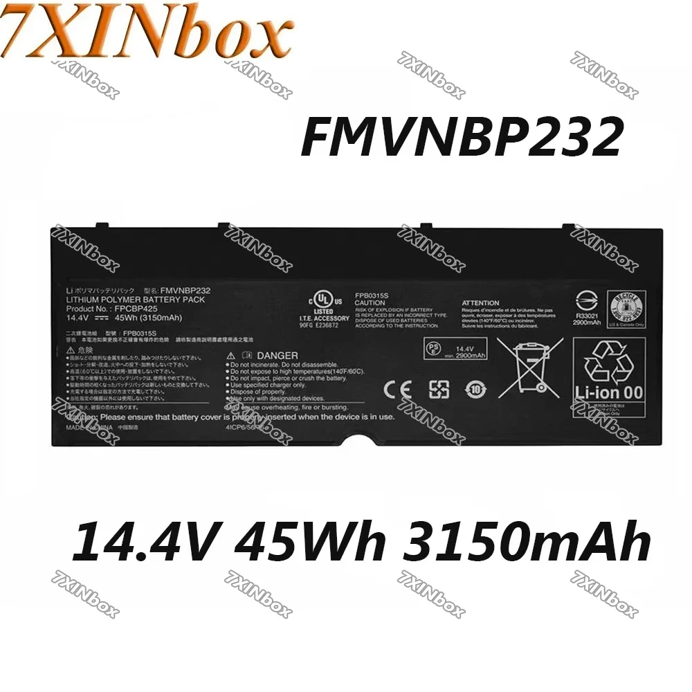 7XINbox FMVNBP232 FPCBP425 14,4 В 45 Втч 3150 мАч аккумулятор для ноутбука Fujitsu Lifebook T904 U745 T935 T936 серии ноутбуков
7XINbox FMVNBP232 FPCBP425 14,4 В 45 Втч 3150 мАч аккумулятор для ноутбука Fujitsu Lifebook T904 U745 T935 T936 серии ноутбуков