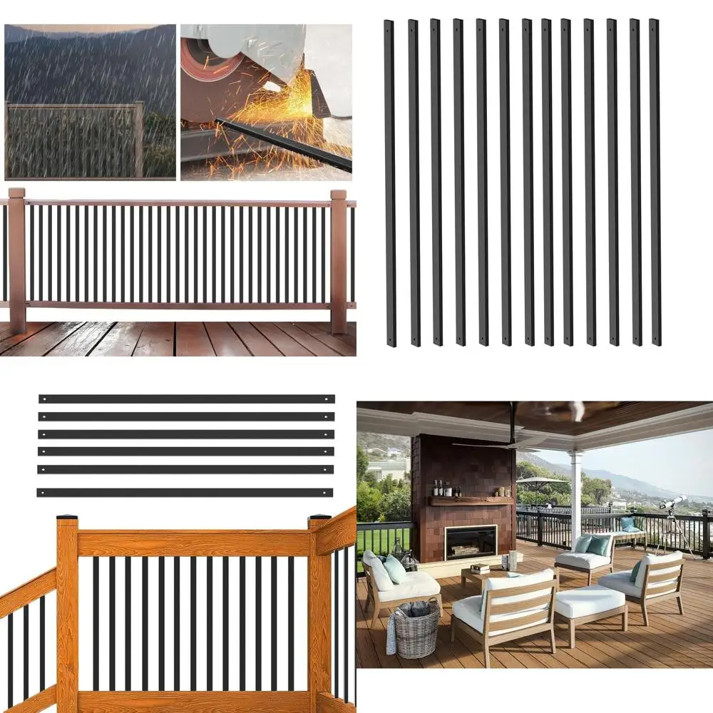 100-Piece 26-Inch Metal Deck Balusters Kit with Screws for Staircase and Railing Upgrades
100-Piece 26-Inch Metal Deck Balusters Kit with Screws for Staircase and Railing Upgrades